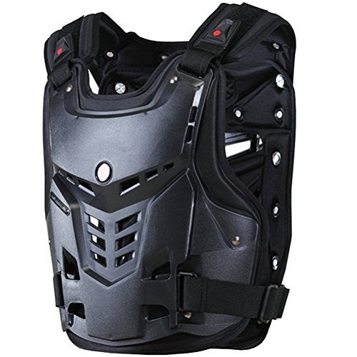 TINTON LIFE Knight Equipment Motocross Motorcycle Adult Chest Protector Vest Protector (Black) - Image 1