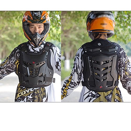TINTON LIFE Knight Equipment Motocross Motorcycle Adult Chest Protector Vest Protector (Black) - Image 3