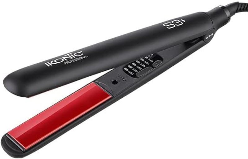 مستقيم الشعر من السيراميك Ikonic S3+ - أسود وأحمر