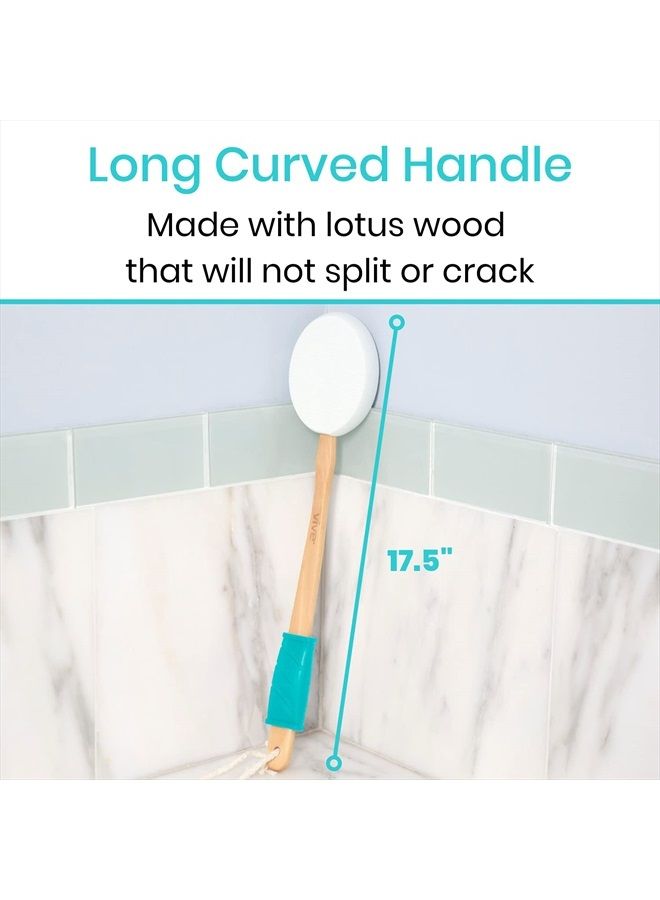 VIVE Lotion Applicator for Back, Feet (17.5") - Self Washer Beauty Shower Sponge, Long Handle Cream Wand for Elderly, Women - Apply Medicine, Skin Cream, Body Wash, Sunscreen -Easy to Clean - Image 5