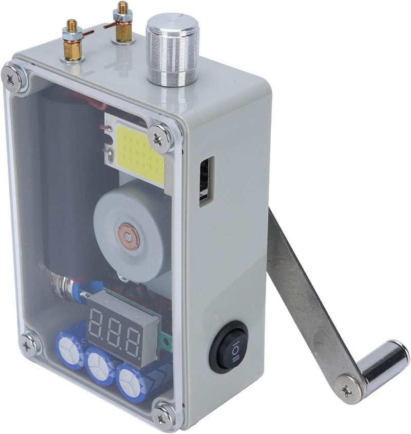 Outdoor Emergency Hand Crank Portable Generator with COB Light for Survival Power Bank Phone Charger - Image 2