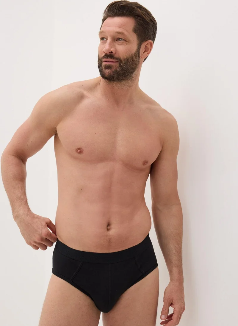 Matalan 5 Pack Black Briefs