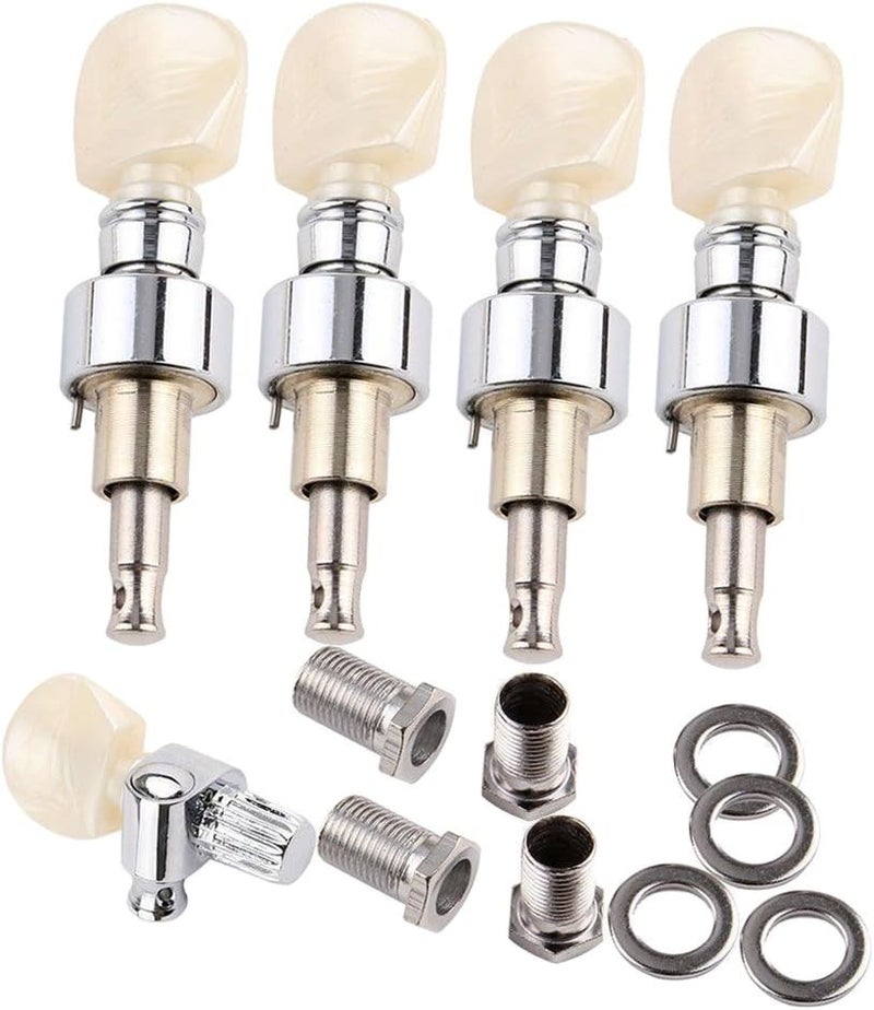 klarako 5Pcs Silver Pearled Button Tuners Banjo Tuning Peg For Tone Adjustment Accs - Image 3