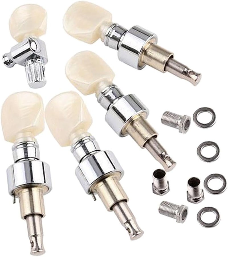 klarako 5Pcs Silver Pearled Button Tuners Banjo Tuning Peg For Tone Adjustment Accs - Image 4