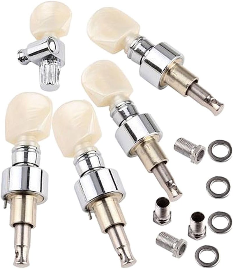 klarako 5Pcs Silver Pearled Button Tuners Banjo Tuning Peg For Tone Adjustment Accs - Image 5