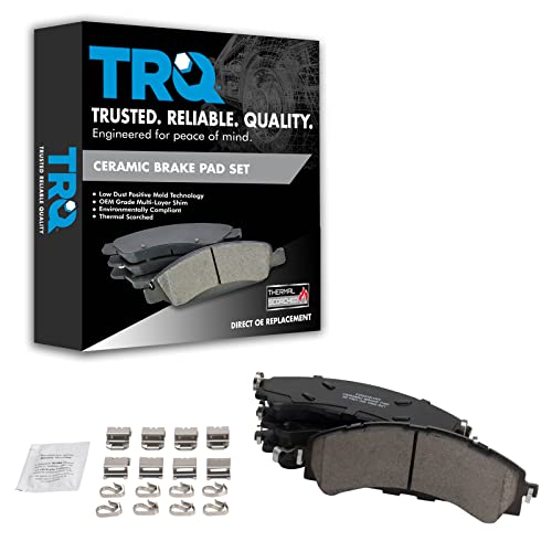 TRQ Front Brake Pads Ceramic Compatible with 2021-2022 Ford Bronco 2019-2022 Ranger - Image 2