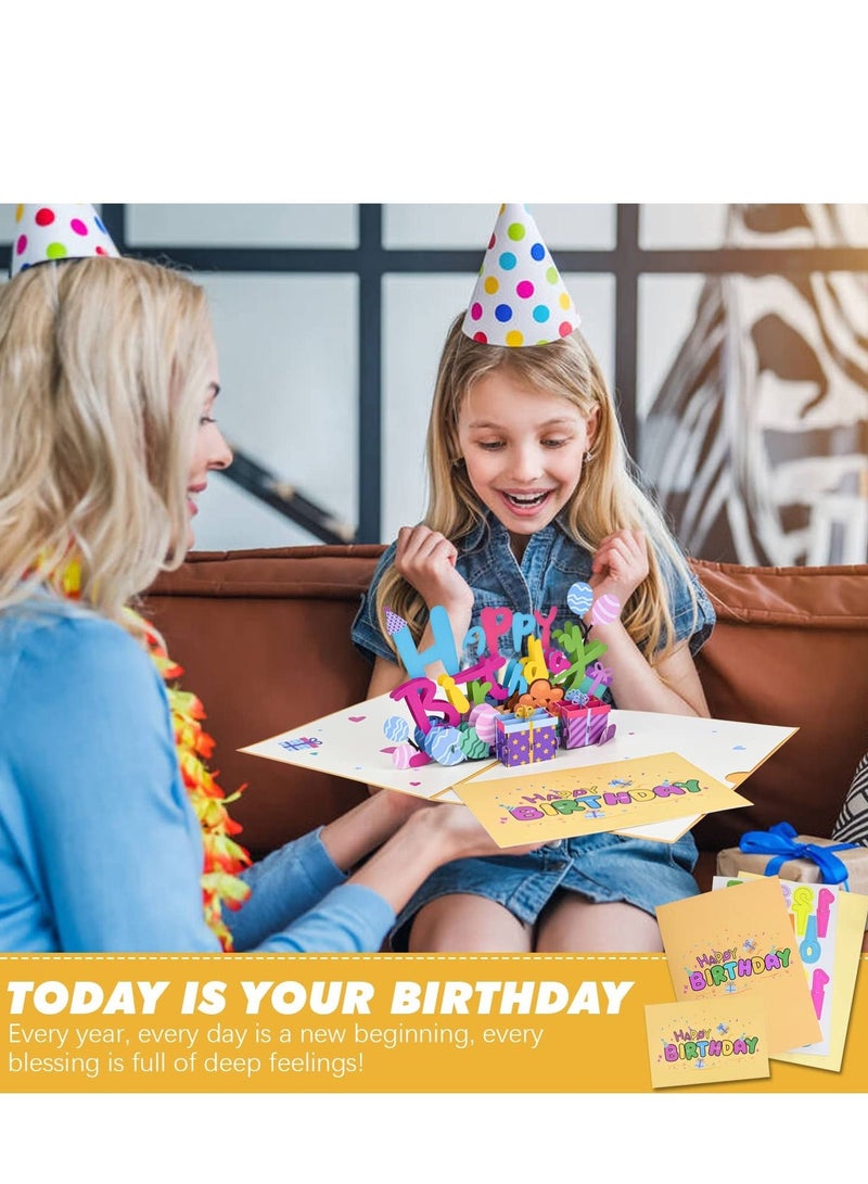 KASTWAVE Pop Up Cards, 3D Pop Up Alphabet Greeting Cards with Envelopes and Note Tag,Surprise Your Loved Ones with Our Handmade for Women and Men (5 * 7) - Image 2