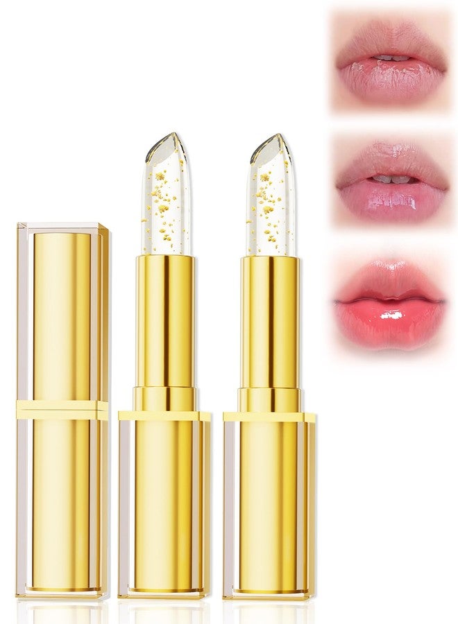 Loobexery Areliaa Lipstick Transferproof Color Changing Lipstick for Women, Gold Crystal Ph LipstickColorChanging, Magic Temperature ChangingColorLipstick, Long Lasting 24 Hours Moisturizing - Image 1