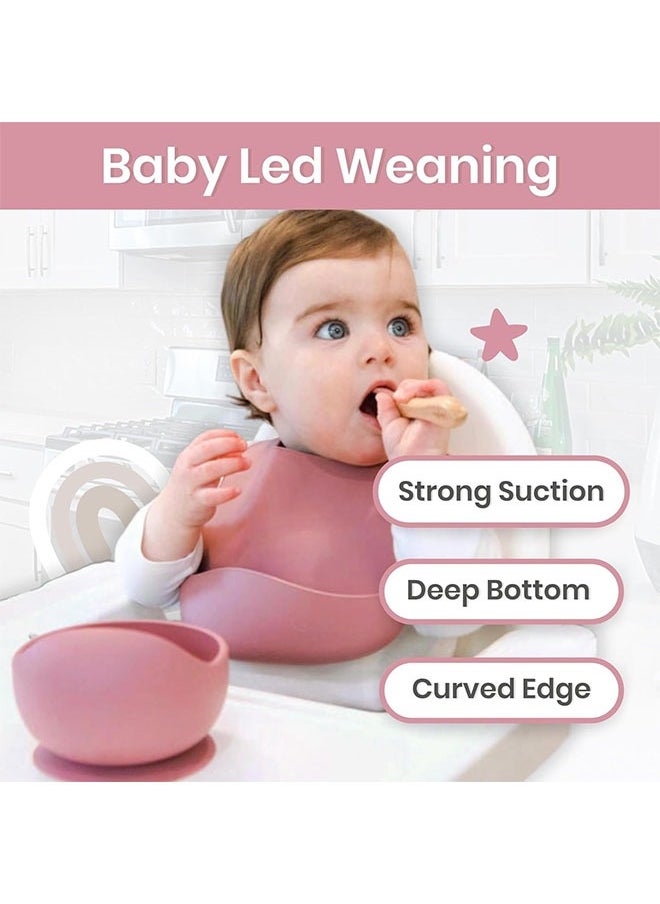 DAREU Silicone Baby Suction Bowl and Spoon Set – BPA-Free, Non-Slip Feeding Bowl for Babies and Toddlers – First Feeding Set for Self-Feeding and Baby-Led Weaning​  - Image 4