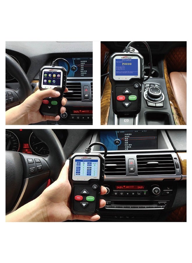 كونوي - KONNWEI Obd2 أداة تشخيصية قارئ رمز السيارة KW680 أداة فحص ضوء المحرك المحسنة أداة مسح ضوئي obd II للسيارات بعد عام 1996 (KW680) - Image 1