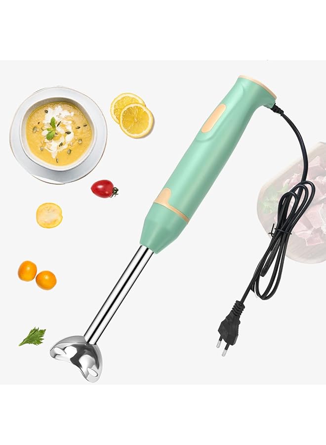 إيروريكس خلاط يدوي غاطس بقوة 400 واط، خلاط يدوي كهربائي بشفرات حادة، خلاط يدوي من الفولاذ المقاوم للصدأ للحساء والعصائر والصلصة، أخضر - Image 3
