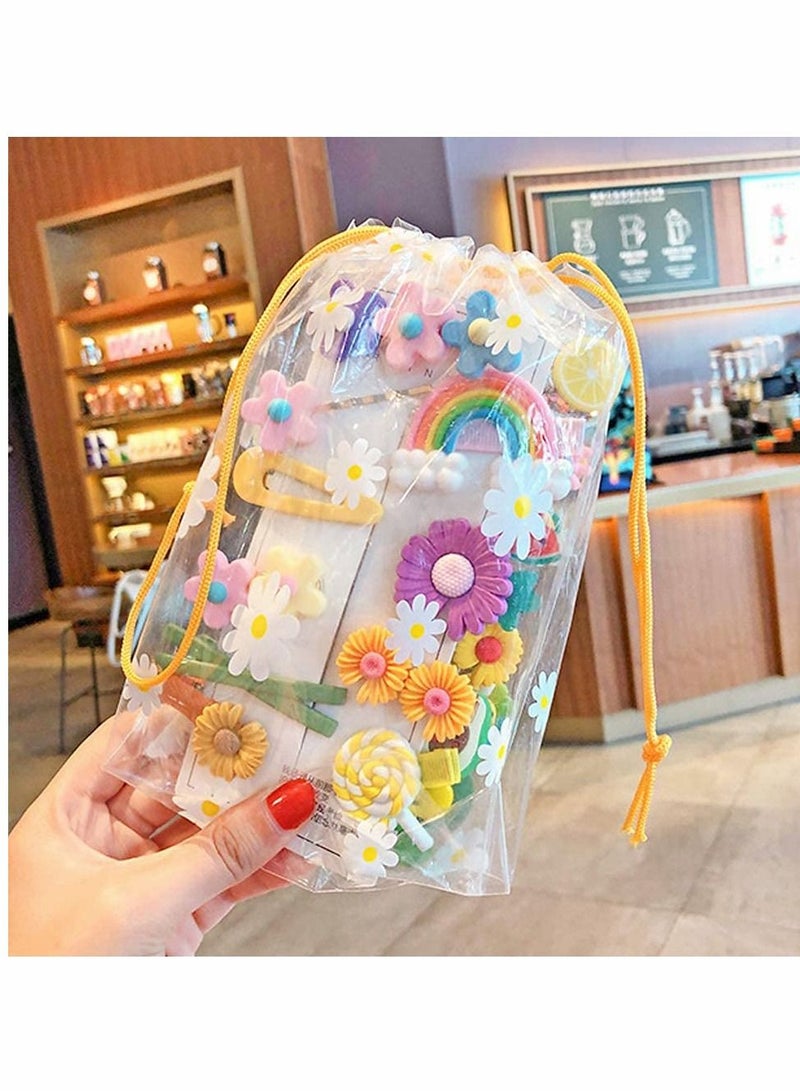 KASTWAVE Pretty Hairpins, Baby Girls Hair Clips Cute Hair Accessories Colorful Rainbow Flower Dessert Patterns Barrettes - Image 2