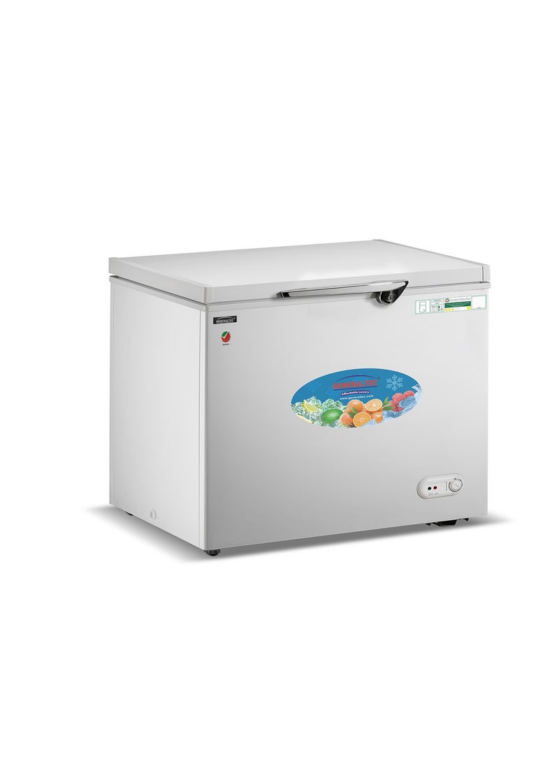 GENERALTEC Generaltec Single Door Chest Freezer - Model GF295L, 227 Liters Capacity, 1 Year Warranty, 5 Years Compressor Warranty 