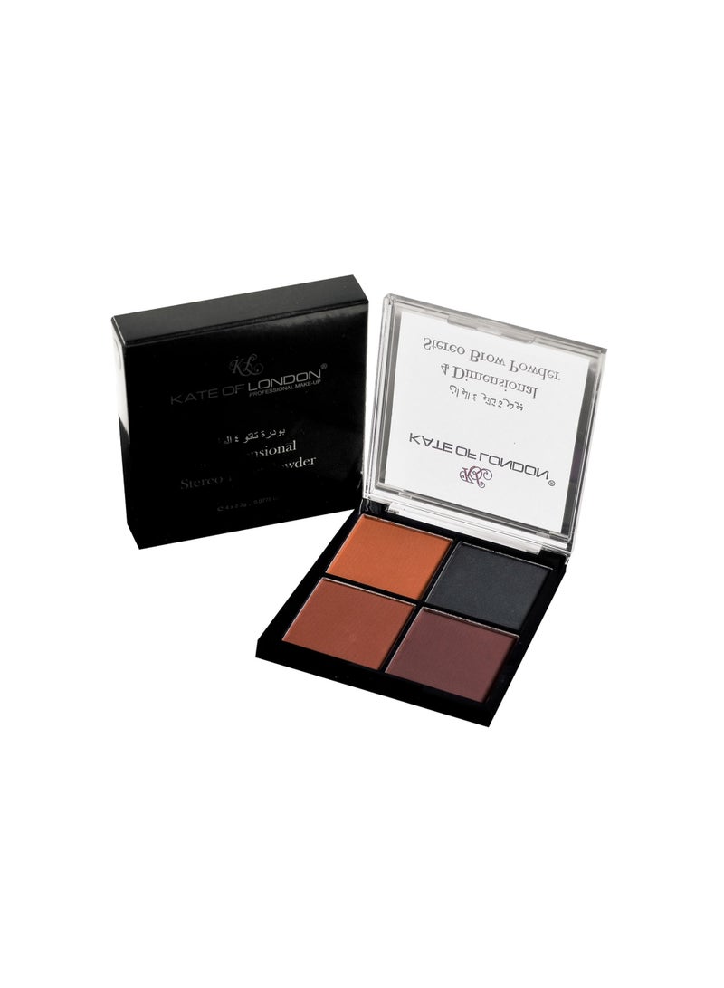 KATE OF LONDON بودرة حواجب ثلاثية الأبعاد 4 بعد - Image 2