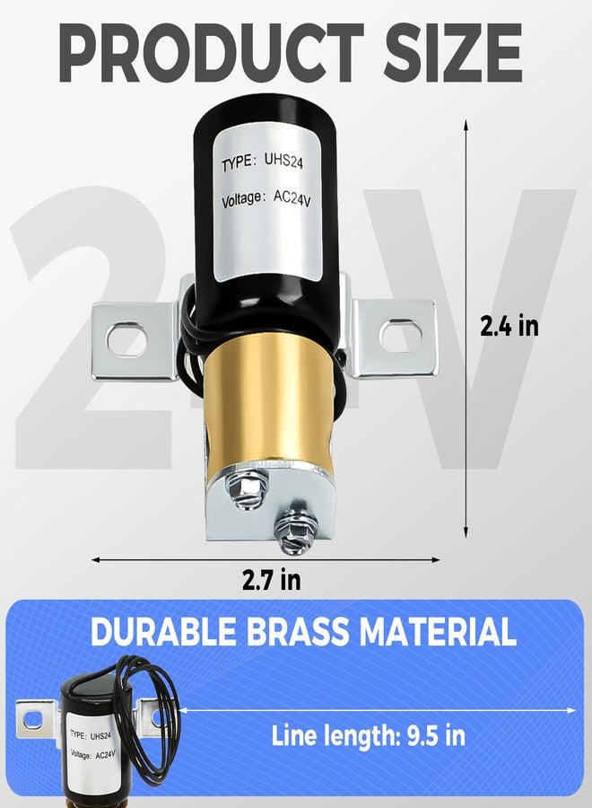 Romalon Upgraded UHS24 Universal Humidifier Solenoid Valve Replacement 24Volt Fit for Aprilaire 4040 General 990-53 HE220 HE225 HE260 HE265 HE280 by Romalon - Image 2
