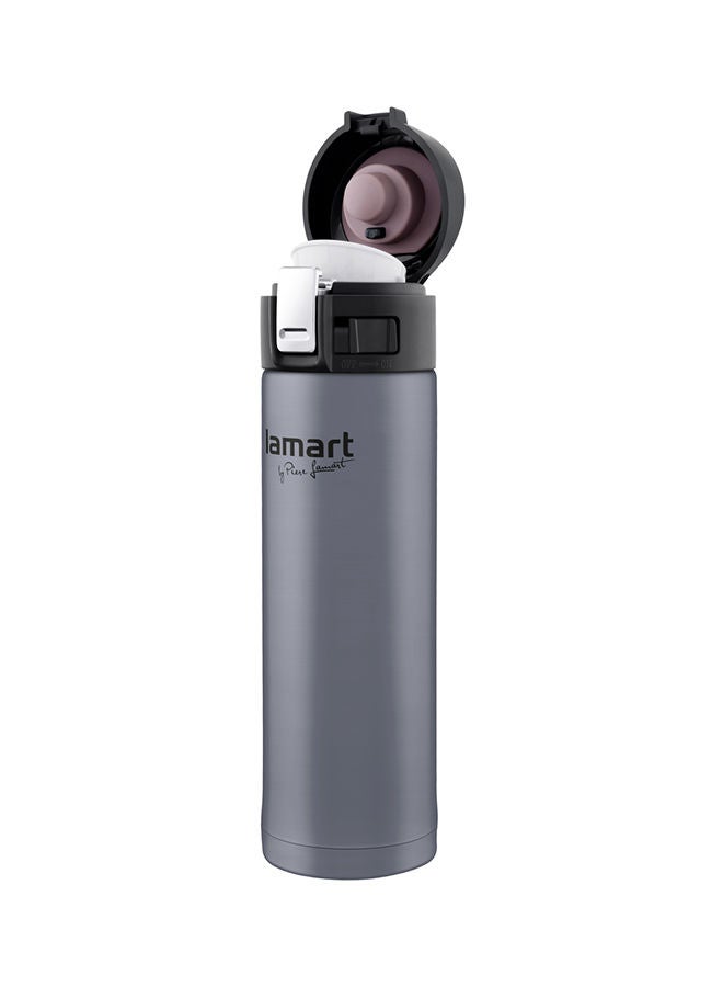 Lamart Vacuum Flask High Quality Stainless Steel 420Ml Gray - Image 2