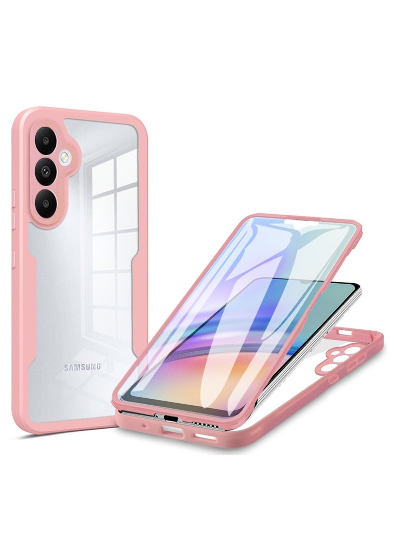 for Samsung Galaxy S24 FE 5G Case, Ultra Thin Lightweight, Double-Sidedall-Inclusive Protection, Acrylic Clear Back Cover Samsung Galaxy S24 FE 5G, Pink