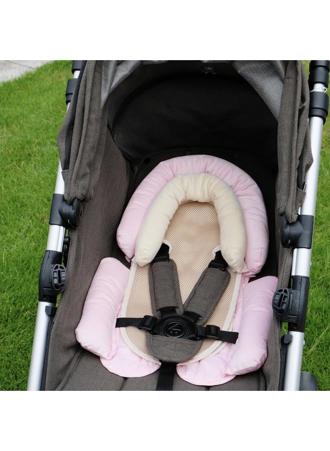 COOLBEBE Upgraded 3-in-1 Baby Head Neck Body Support Pillow for Newborn Infant Toddler - Extra Soft Car Seat Insert Cushion Pad, Perfect for Carseats, Strollers, Swings - Image 4