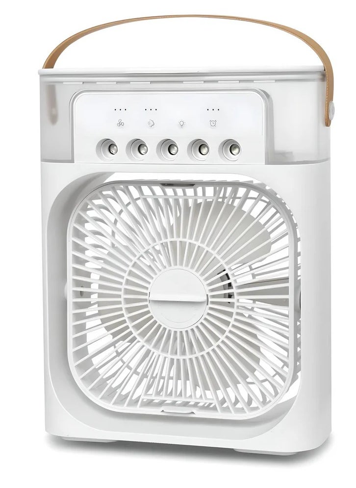 Generic Portable Air Conditioner, AC Cooler Humidifier, Personal Air Cooler With 1/2/3 H Timing, Multi Colors LED Light, 3 Wind Speeds and 3 Spray Modes, for Office Home Travel (White)  - Image 2