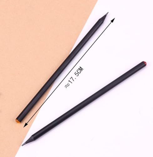 Tresneria Crystal-Topped Black Pencils Set with Sharpener – Multi-Coloured Gemstone Decoration | Stylish Writing & Drawing Stationery for School, Office, Gifting & Art Use.12 × Pencil || 1 × Elegant Gift Box - Image 3