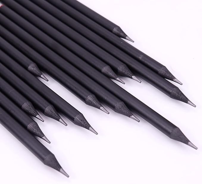 Tresneria Crystal-Topped Black Pencils Set with Sharpener – Multi-Coloured Gemstone Decoration | Stylish Writing & Drawing Stationery for School, Office, Gifting & Art Use.12 × Pencil || 1 × Elegant Gift Box - Image 4