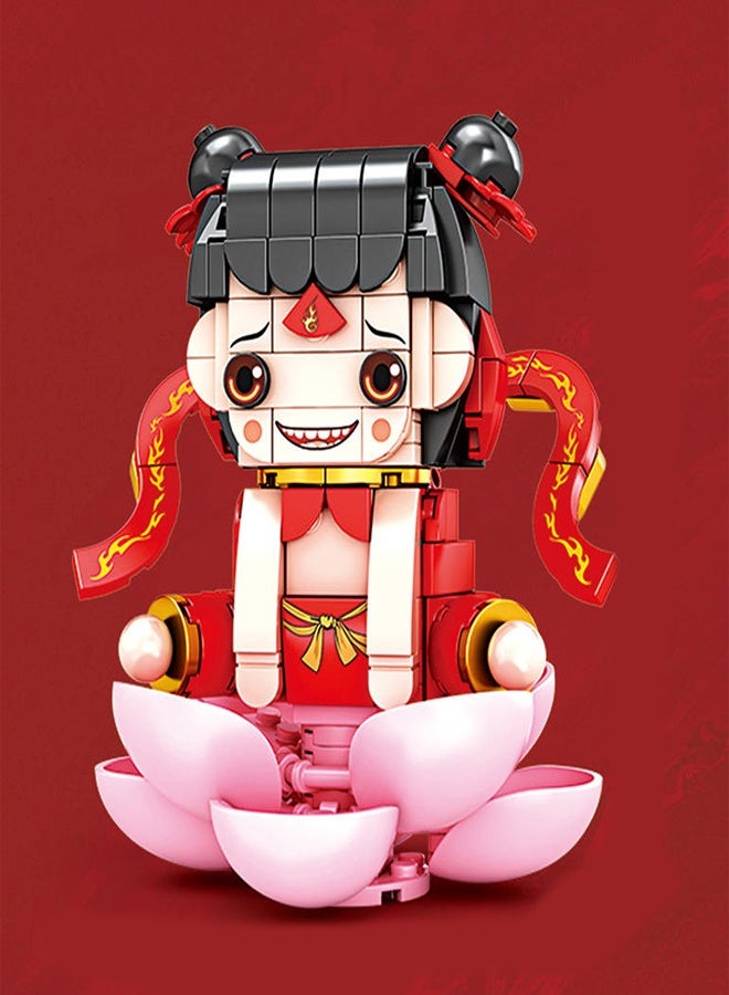general Nezha 2 Stacking Blocks Ne zha Ao Bing Sets Movie Inspired Patterns Vibrant Character Designs Durable Plastic Bricks Ideal for Fans Kids Collectors - Image 1