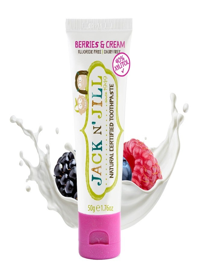 Jack N' Jill Jack n’ Jill Natural Toothpaste, Berries & Cream, 50g - Image 1