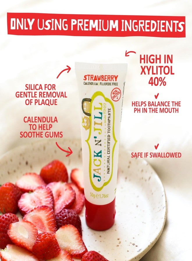 Jack N' Jill Jack n’ Jill Natural Toothpaste, Berries & Cream, 50g - Image 3