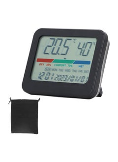 Digital Temperature and Humidity Monitors HD Real Time Monitoring Multifunctional Indoor Temperature Humidity Meter with Calendar