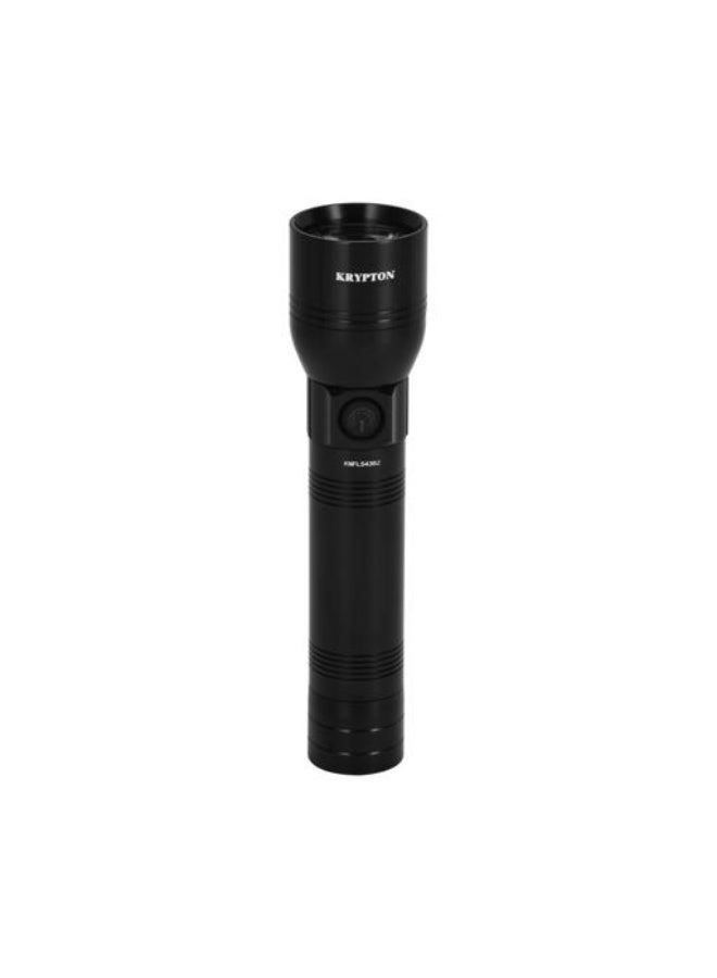 Krypton Zoomable LED Flashlight 5W CREE | 4000mAh Rechargeable Torch with Type-C Fast Charging | 1200m Beam, SOS Mode | Aluminium Body for Camping, Emergencies & Outdoor Use - Image 1