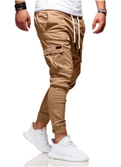 Generic Men's Three-Dimensional Patch Pocket Elastic Sports Pant  - Image 2