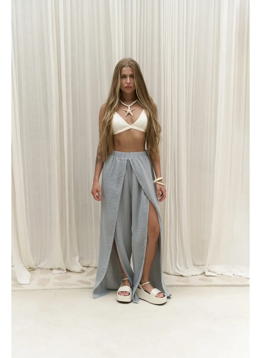 Bohemai Bima Slit Detailed Gray Trousers