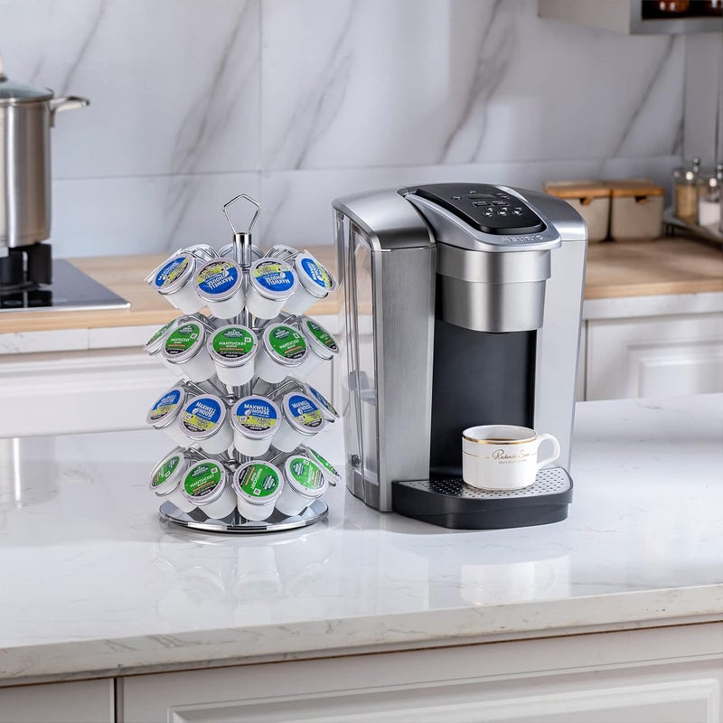 Rice rat K cup Holder Storage Coffee Capsules Pod Holder Carousel 4 Tier Compatible with 36 K-Cup Pods - Image 5
