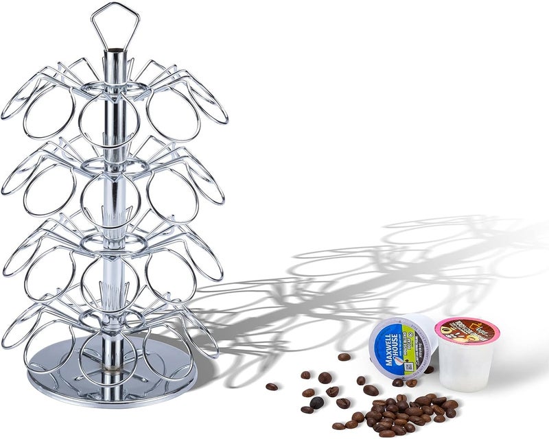 Rice rat K cup Holder Storage Coffee Capsules Pod Holder Carousel 4 Tier Compatible with 36 K-Cup Pods - Image 3