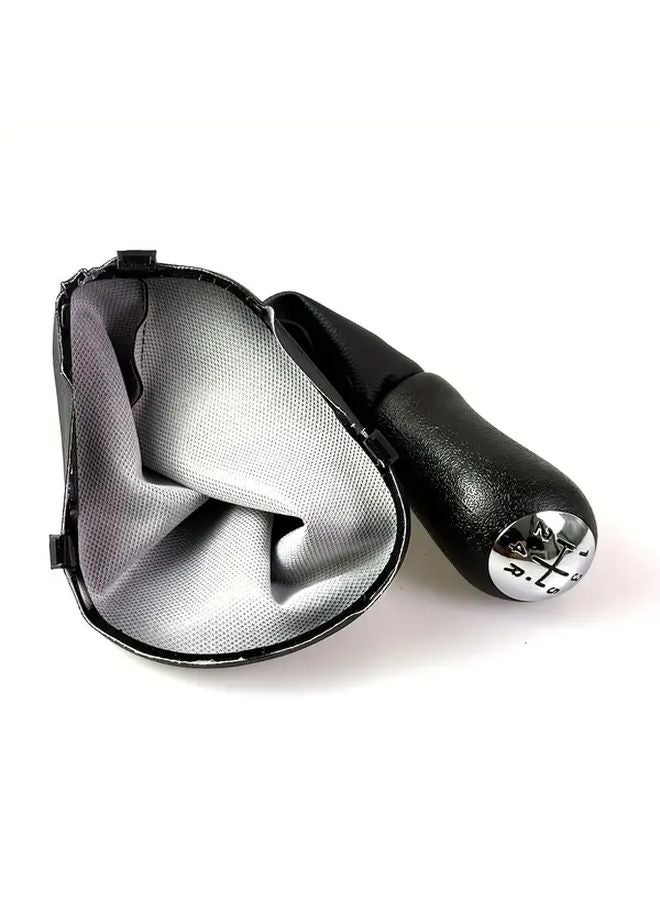 5 Speed Gear Shift Knob Cover PU Leather Dust Cover For Renault Logan II 2013 2022 - Image 3