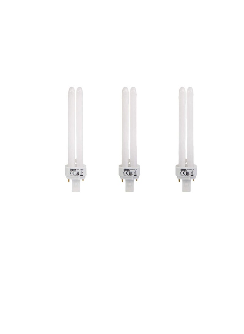 Osram Osram Home Decorative High Qualtiy and Durable, 2 Pin DayLight Double Twin Tube CFL Bulb, 26 Watt Energy Saving Bulb, Daylight - (Pack of 3)  - Image 3