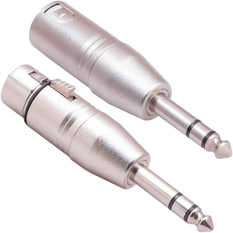 MANGO TRS to XLR Cables635mm Stereo 14 TRS Male to XLR 3Pin Female and Male Stereo Balanced Sound Connectorfor Camera Stereo System Microphone Soundbox Audio Sound Consoles Power Amplifier1 Pair