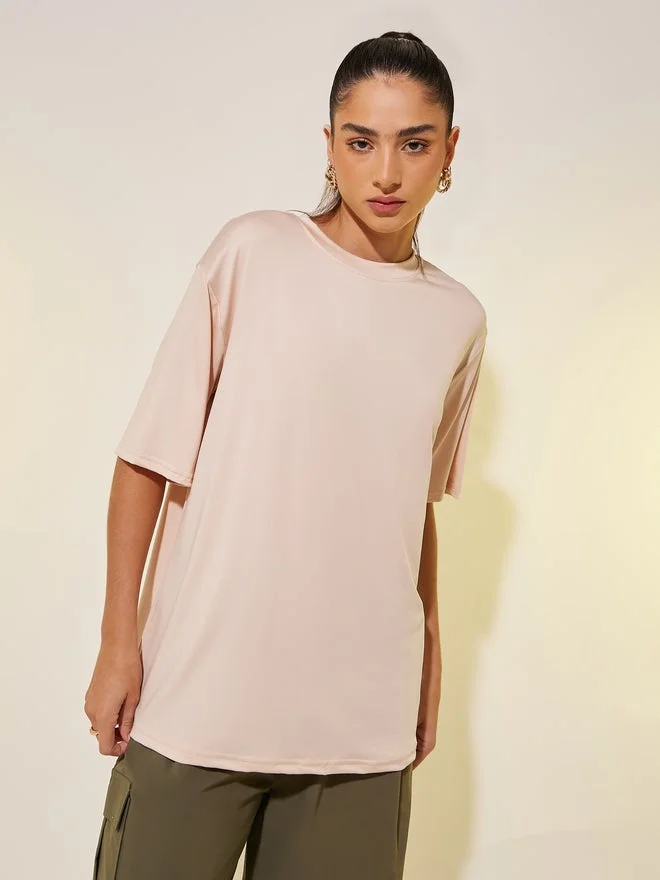 Take Two Take Two Round Neck Back Slogan Print T-Shirt