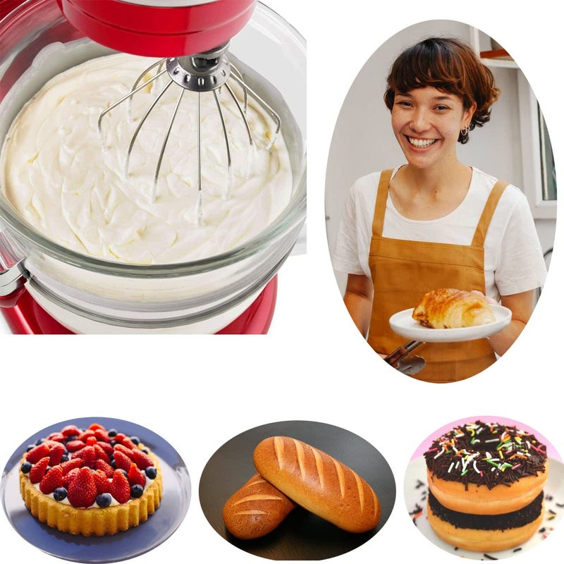 TIZZE K5AWW Replacement Wire Whip for 5 Quart Lift Bowl 6-Wire Whip Attachment K5AWW - Image 3