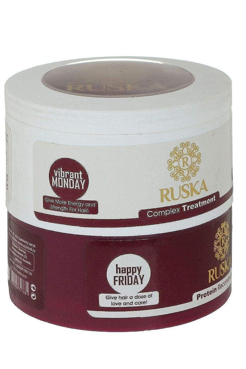 Ruska "Ruska 2-in-1 Hair Cream Bath (200ml Regular Cream + 200ml Protein Cream) in One Package – Luxurious Ukrainian Hair Treatment and Strengthening Treatment" - Image 1