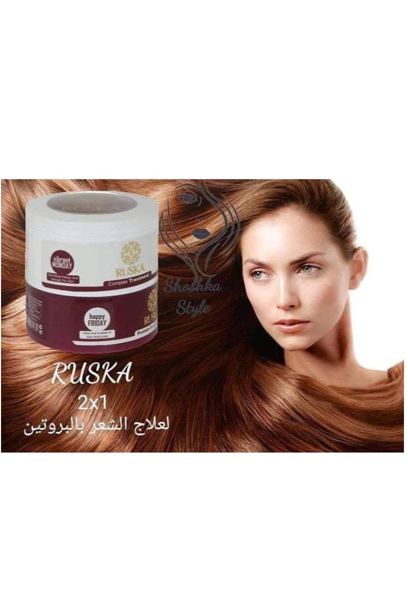 Ruska "Ruska 2-in-1 Hair Cream Bath (200ml Regular Cream + 200ml Protein Cream) in One Package – Luxurious Ukrainian Hair Treatment and Strengthening Treatment" - Image 4