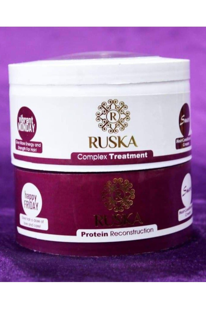 Ruska "Ruska 2-in-1 Hair Cream Bath (200ml Regular Cream + 200ml Protein Cream) in One Package – Luxurious Ukrainian Hair Treatment and Strengthening Treatment" - Image 5
