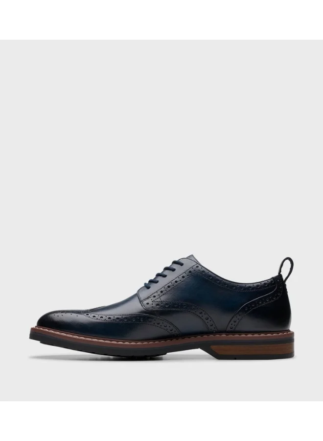 clarks Aldwin Limit Navy Leather