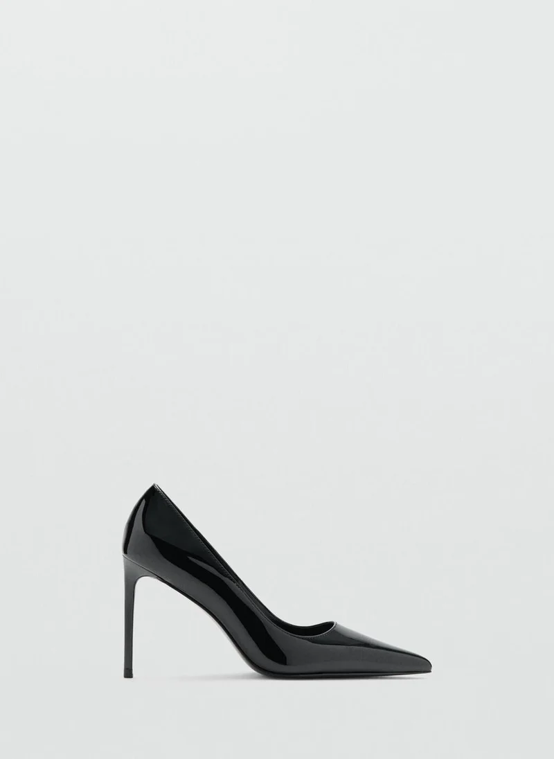 MANGO Patent leather heel shoes