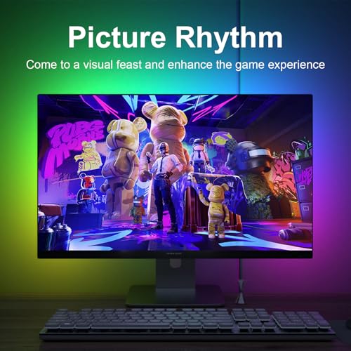 DS leddess DS Gaming Monitor Light, Backlight with Screen Color sync Effect for 27-34inch Computer Monitor, Compatible with Windows - Image 4