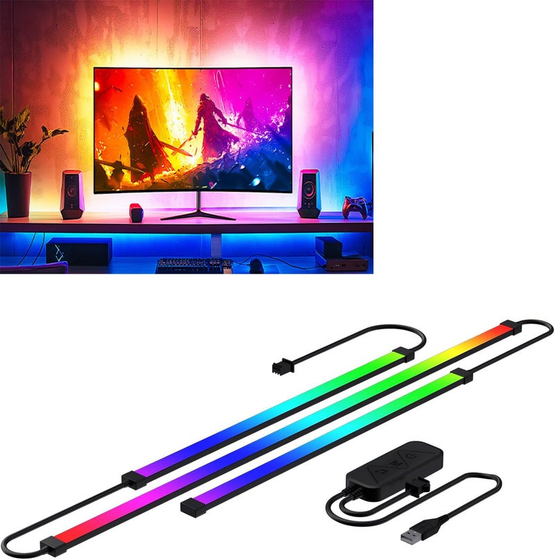DS leddess DS Gaming Monitor Light, Backlight with Screen Color sync Effect for 27-34inch Computer Monitor, Compatible with Windows - Image 1