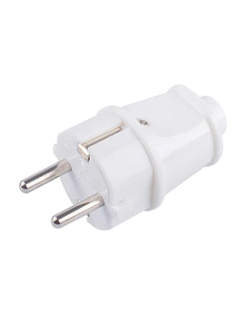 Power socket, 16 amp, 250 volt, 3500 watt, white, easy to use in residential apartments, factories, and workshops