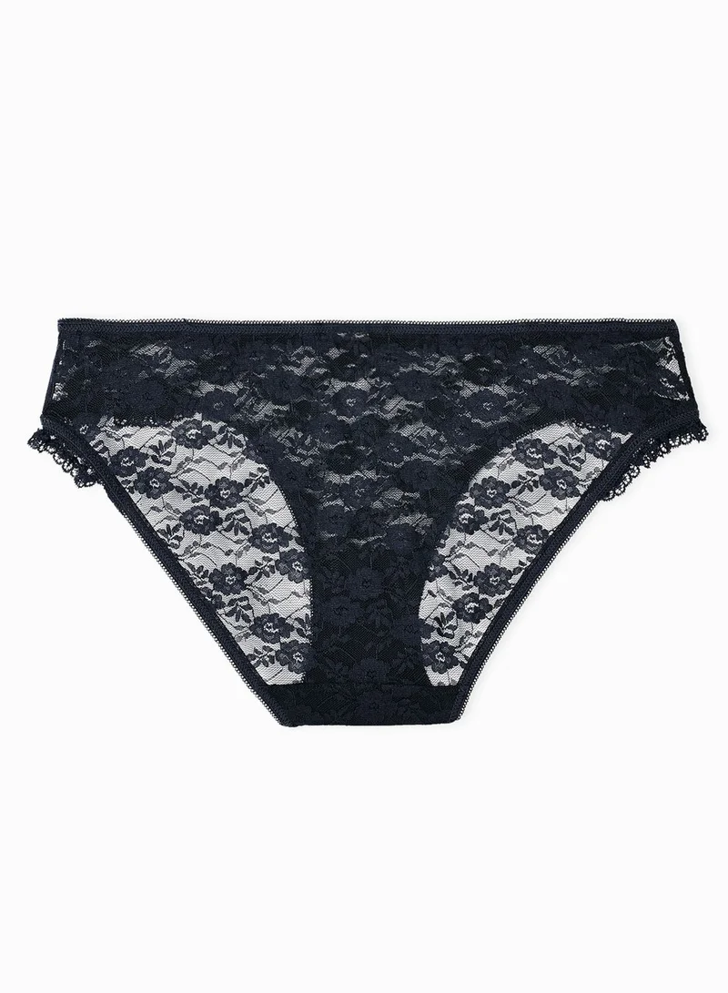 TOPSHOP Frill Lace Brazilian Brief