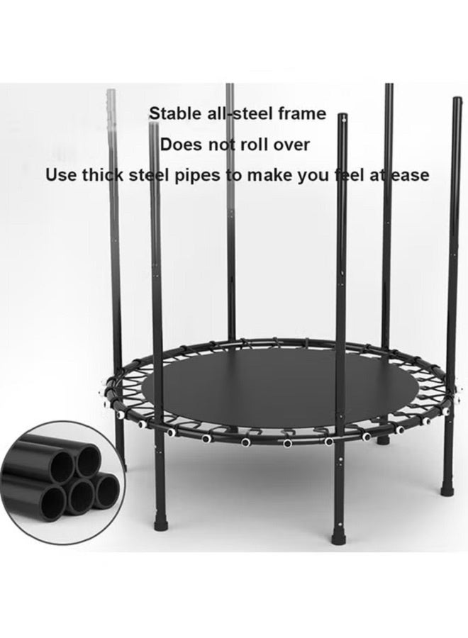 140 cm Heavy-Duty Bounce Trampolines With Safety Net For Safe And Secure Fun Time - Image 4