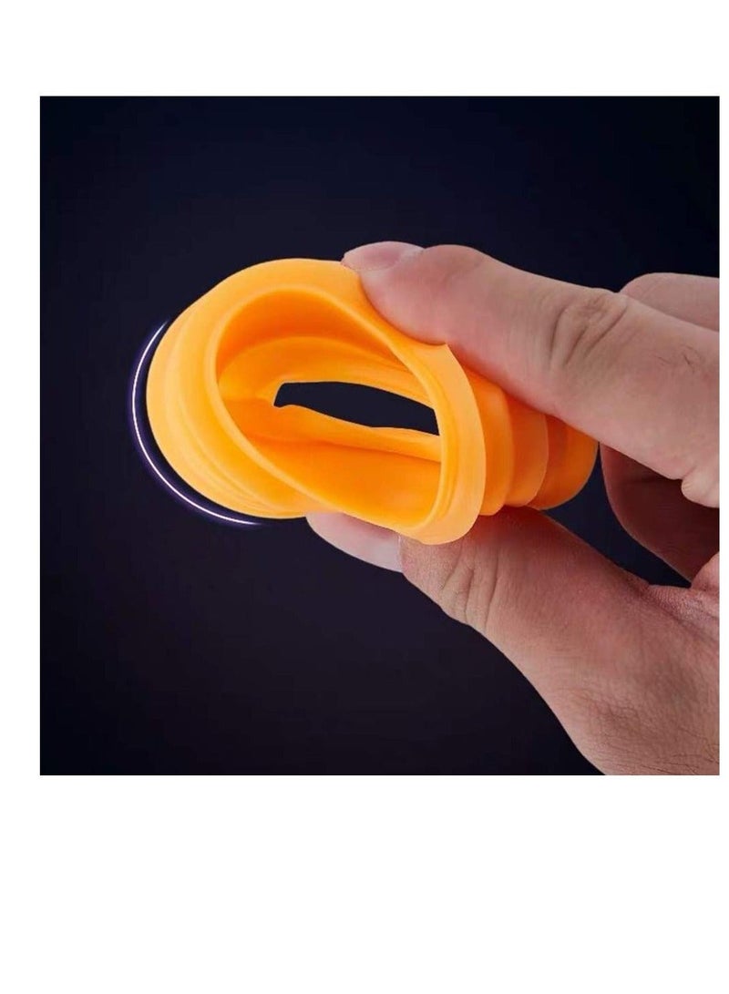 2 Pcs Drain Pipe Hose Silicone Plug, Sewer Seal Rings, Sealing Plug for Bathroom Kitchen Laundry Tools(Orange) - Image 2